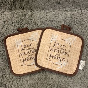 2/$10 2pk Cotton Pot Holders